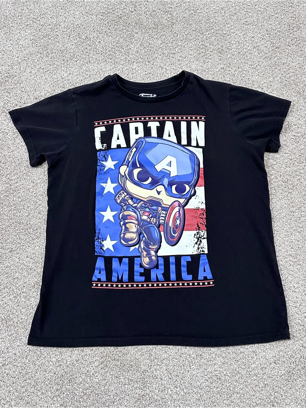 Funko Boys Captain America Marvel Short Sleeve Tee